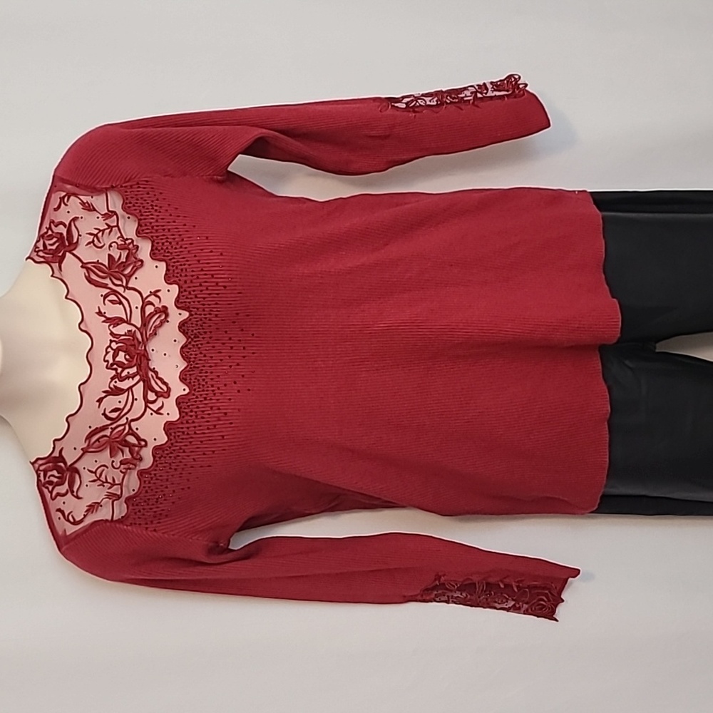 oliver.o Red Knit Top